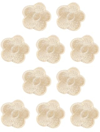 Hangsu Gestickte Rosen-Patches, gepolsterte Applikationen, handgefertigtes Haar-Accessoire, schöne Haarspangen zum Basteln