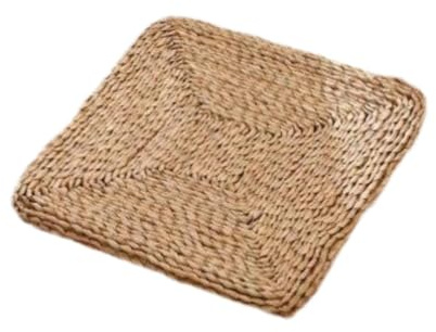 Guangcailun Cojín de futón de Paja para Ventana, Tatami, Silla meditación Tradicional China, Regalo Hecho Hierba Tejida