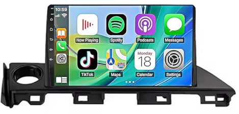 9 Pulgada Double DIN Radio de Pantalla táctil de Android 15 para Mazda 6 Atenza 3 2016-2018 con BT GPS Radio FM Am WiFi Cámara Trasera Multimedia Pantalla para Coche(Y 2+32G)