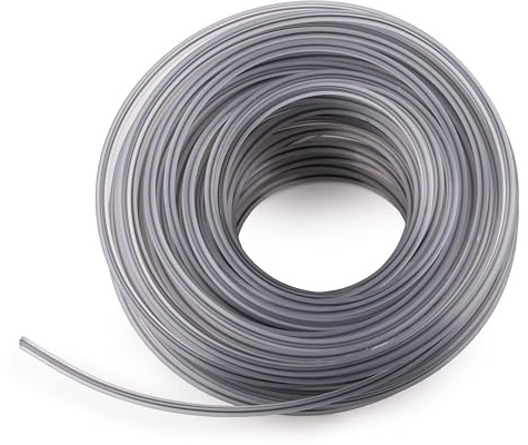 MIVOS Filo per Tagliaerba 2,7 mm x 15 m - Filo quadrato per Tagliaerba, Filo per Decespugliatore - Bobine per Tagliaerba - Fili per Decespugliatori per Prato, Erbacce - Giardinaggio