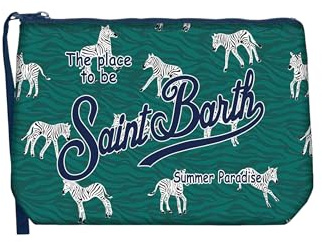 Saint Barth Mc2 Donna Pochette ALIN001 Gomma Verde Scuro Taglia Unica