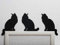 Kantenhocker Katzenset für den Türrahmen