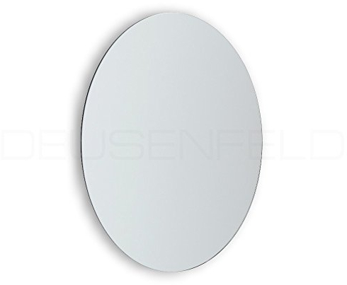 DEUSENFELD KK10-15 - Klebespiegel Kosmetikspiegel selbstklebend, Schminkspiegel, Rasierspiegel zum Kleben, 10-Fach Vergrößerung, Ø 15cm, rund, Rahmenlos, Glas, mit 3M Klebepads