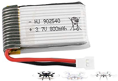 Universal 2PIN 2.0P 2P Walkera Molex Stecker Rc LiPo Akku 3.7V 800mAh u.a. kompatibel mit Syma Quadcopter Quadrocopter Drohne X5C X5SC X5SW MJX X708 X708W X709 UDI U45-W U42-W Fahrzeug Flugzeug Auto