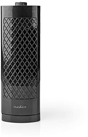Ventilateur Colonne de Bureau 3 Vitesses Hauteur 30 cm Noir