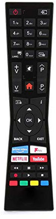 Replacement Remote Control Compatible for JVC LT-32C691 32 Smart LED TV - White