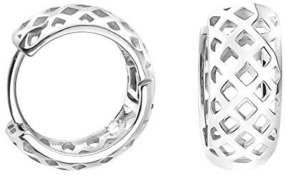 SOFIA MILANI - Damen Ohrringe 925 Silber - Creolen Klein als Gitter - 20863