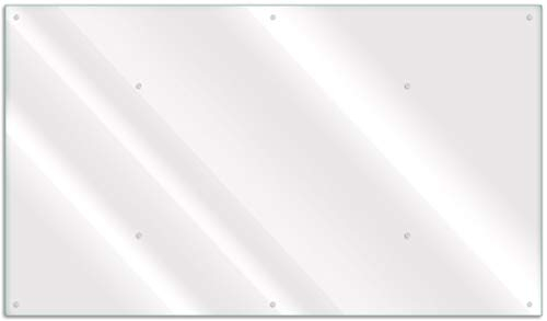 Wallario Herdabdeckplatte/Spritzschutz aus Glas, transparent - durchsichtig, 1-teilig, 90 x 52 cm, für Ceran- und Induktionskochfelder