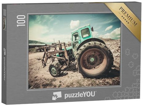 puzzleYOU: Puzzle 100 Teile „Alter Traktor“ – aus der Puzzle-Kollektion Landwirtschaft