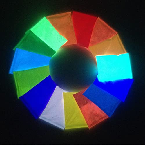 NC 3 Boxen 3-farbiges Neon-Phosphor-Pulver im Dunkeln leuchtendes Pigmentpulver Fluoreszierendes Pulver Nagelglitzer im Dunkeln leuchtendes Pulver Epoxidharz-Pigment 50G/Flasche