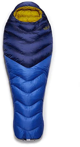 Rab Damen Neutrino 400 Schlafsack, Nightfall Blue, Regular Left