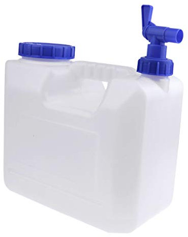 U/ D Bidon d'eau de 10 litres avec robinet - Pour le camping, la randonnée, l'escalade et les voyages en plein air - Transparent