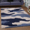 SANAT Wohnzimmer Teppich - Luxus Shaggy Nicht-schuppend Teppich, Wohnzimmer Schlafzimmer Esszimmer Eingangsbereich Teppiche, Blau 80 x 150 cm