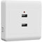Prise murale USB 2/4 ports,Prise électrique de type 86,station de charge murale, adaptateur de prise 110V-250V à 5V pour la maison et le bureau. (2 Ports)