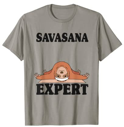 Yoga Savasana Expert Faultier Namaste Yoga T-Shirt