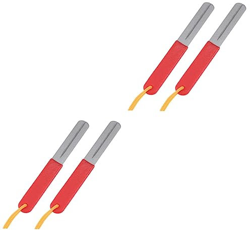 CLISPEED 4 Piezas double ferramentas afilado de piedras de diamante anzuelo de pesca de diamante de grano doble afilador de anzuelos de doble cara lima sacapuntas oro pesca en el mar