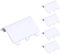Gamer Gear Custodia per batteria – Confezione da 5 copribatteria per controller Xbox One – Cover posteriore di ricambio per controller Xbox – bianco leggero e compatto porta batteria per controller