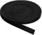 QUARKZMAN Schrägband, 1 Stück 11 Yard x 10mm - Baumwollstoffband, Rolle Schrägband für Kleidung, Accessoires, Taschen (Schwarz)