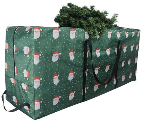 Odot Sac Rangement Noël Grand pour Sapin Artificiel avec Poignées Renforcées (122x38x51cm, Père Vert)