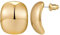 TONAUP Chunky Earrings für Damen, Retro Gebogene Ohrringe Mit 2 Stuck Piercing Pistole, Hypoallergene High End Französische Metallic Stil weibliche Ohrringe für Frauen und Mädchen