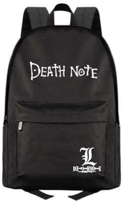 SPSMOKH Death Note Rucksack, leicht, Yagami, Schultasche, Laptoptasche, lässiger Tagesrucksack, Anime, Büchertasche, Unisex, Reisetasche, Schuljahresgeschenk, 4, 41*29*16cm
