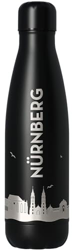 Goodtimes Trinkflasche Nürnberg Skyline 500ml (Schwarz)