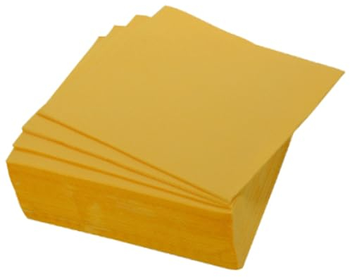 MACOSA U6SEJ75MO Lot de 40 serviettes en papier, jetables, pour fête, décoration de table, jaune moutarde, 38 cm, serviettes de table