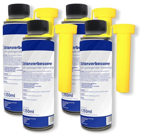 Mr. Perfect - Leistungsstarker Oktanverbesserer 4x250 ml | Kraftstoffeffizienz steigernder Systemreiniger | Additiv für verbesserte Benzinverbrennung | Motorreiniger für sämtliche Benzinmotoren