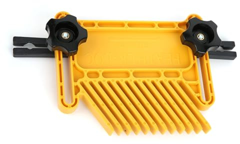 Tischkreissäge-Federbrett, 2-teiliges Holzbearbeitungs-Federbrett-Set, Fräser, Tischkreissägen, Gelbe Tischlerhilfe, Handwerkzeug-Set, PP-Federbrett, Tischkreissäge,