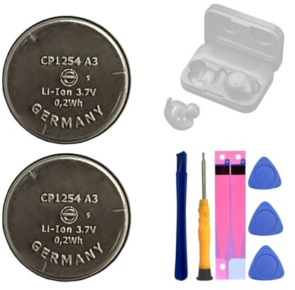 2 x HIGHAKKU CP1254 A3 replacement battery compatible with Sony wf1000x xm3 WF-1000XM3 WF-SP700N WF-SP900 WF-1000X WF-XB700 wireless headphones Jabra Rox B&O H5 Bluetooth headset LIR1254