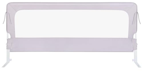 HUOLE Bettschuztgitter Sleep N Safe Plus XL, Großer Rausfallschutz Bett für Babys und Kinder im Elternbett, Faltbar, Tragbar, Bettgitter für Kleinkinder, 150 * 70 * 26cm – grau