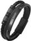 VNOX Personalisierte Armband Herren Schwarz Lederarmband : Geschenk für Ihn Freund Männer Gravur Armbänder Geflochten Echtes Leder Armband Mode-schmuck für Papa Sohn Ich Liebe Dich Schmuck Geschenk