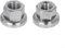 FACULX Bike Wheel Hub Nut Bike Flanged Axle Nut,Professional Grade Stainless Steel Bike Cycle Wheel Axle Track Nuts M9/M10 Sizes,for Front and Rear Bike Wheel Mountain Bike and Kids Bike(M10)