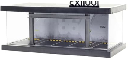 Generic 1:64 Modellauto Vitrine, Fahrzeuggarage, Schaufenster für Puppen Actionfiguren