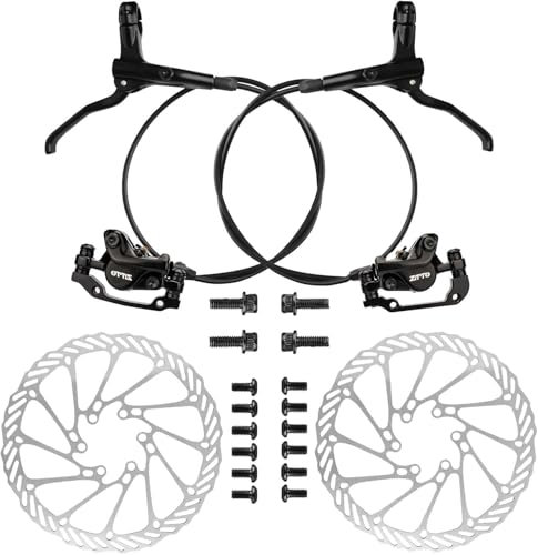 Mhwgo Fahrrad Hydraulische Scheibenbremse, Scheibenbremse Fahrrad Set Vorne 800mm Und Hinten 1400mm, MTB Aluminium Hydraulische Bremse Fahrrad mit 160mm Scheibenbremse für BMX Rennrad Mountainbike