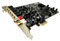 Kissmii Carte Son 5.1 PCI Express PCI-E Interface de Sortie Double Intégrée pour PC XP/7/8/10