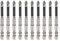 sourcing map 10pcs Impact Phillips Screwdriver Bit PH2 (#2) Anti Slip Tip 1/4 Hex Shank 2.8 (70mm) Long Magnetic Cross Screw Driver Industrial Power Drill Bits