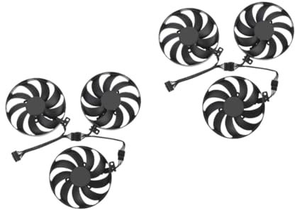 DIYEAH Lot De 2 Ventilateurs De Refroidissement Pour Carte Graphique Ventilateur Pour Ordinateur Ventilateur De Refroidissement Ventilateur De Carte Graphique Ventilateur De