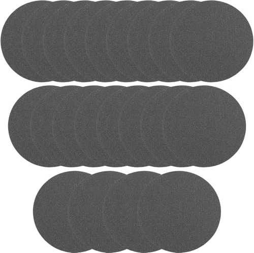 21 Stück Schleifschwamm-Set, 180-3000 Grit Handschleifblock, rundes Flexibles Nass-Trocken-Schleifpapier, für Metall, Edelstahl, Keramik, Fliesen, Holz, Kunststoff (125mm)