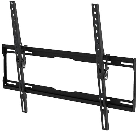 AVF Flat & Tilt Mount - TV Wall Bracket For 37-55 Screens and Max Weight 60kg - Universal VESA 600 x 400 - Easy Installation - All Fixings Provided - AL610 Black
