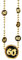 Udo Schmidt GmbH & Co Kette 60 Schwarz/Gold zum 60.Geburtstag Dekoration Party Geschenk Halskette