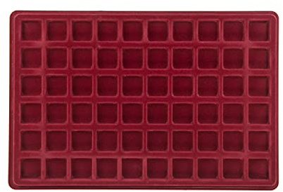 MC.Sammler Münzentableau Münztableau mit Schutzdeckel für 60 Münzen - 26mm x 26mm - Münzkoffer - Münzkassette - Verschiedene Varianten zur Auswahl | 26mm x 26mm, Münzkoffer, Münzkassette, Verschiedene Varianten zur Auswahl