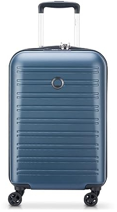 DELSEY PARIS - SEGUR 2.0 - Valise Cabine Rigide - 55x35x25 cm - 43 litres - S - Bleu
