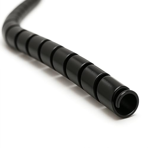Electriduct Gaine de câble en plastique flexible en polyéthylène haute densité robuste de 2,5 cm – Noir