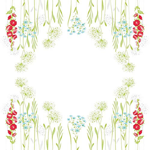 Mank GmbH Tischdecken aus Airlaid Mitteldecken 80 x 80 cm Mank Einmal Tischdecke für Gastronomie 20 Stück Mitteldecke Frühling Sommer Tisch Deko Decke Milli