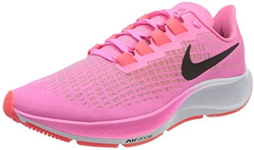 Nike Damen Air Zoom Pegasus 37 Straßen-Laufschuh, Pink Glow/Black-Platinum Viole, 38 EU