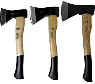 Beil Gartenaxt Spaltaxt Holzaxt Spaltbeil Holz 3 tlg Set 600 800 1000g je 1 Axt