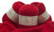 TEHETE Wolle zum Stricken und 35% Merinowolle Handstrickgarn, 3 Bälle x 50g, weich und leicht-Rot