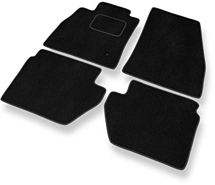 Mossa - Fußmatten Auto kompatibel mit Ford KA+ (2016-2021) - Premium Velours Schwarze Automatten Autoteppiche 2