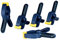 Rapid 5001478 Mini-Klemmzwingen-Set mit 5 Stück, Mini-Federzwingen zum Fixieren des Werkstücks bis 35 mm